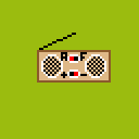 simple radio made in pixel art